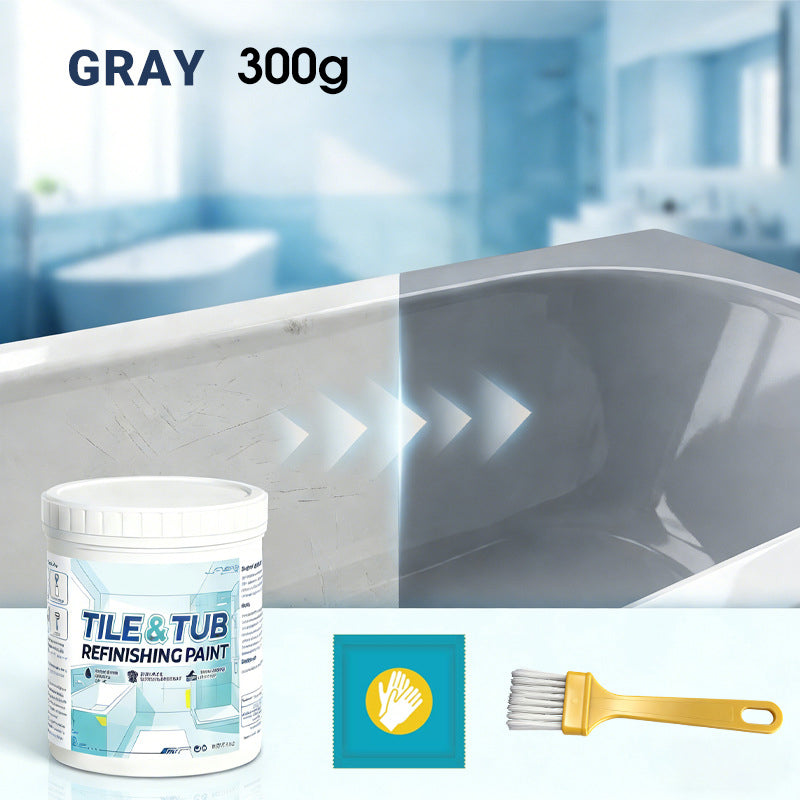 🔥 DIY Tub & Tile Refinishing Kit – Premium Bathroom Surface Restoration Coating for Bathtubs, Showers & Sinks