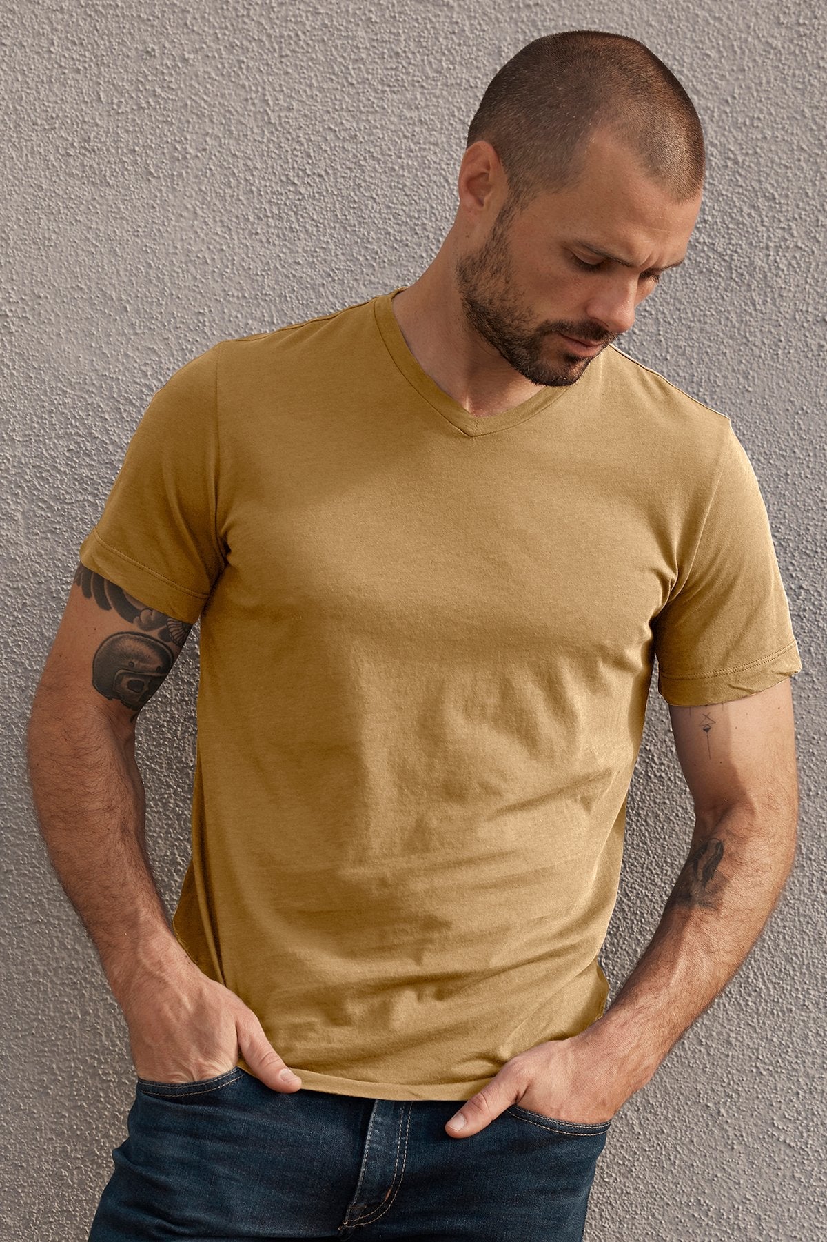 SAMSEN WHISPER CLASSIC V-NECK TEE