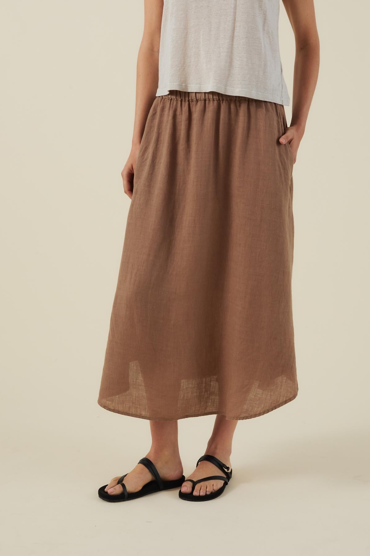 VIRGINIA LINEN SKIRT