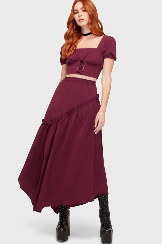 Wild Petal Maxi Skirt