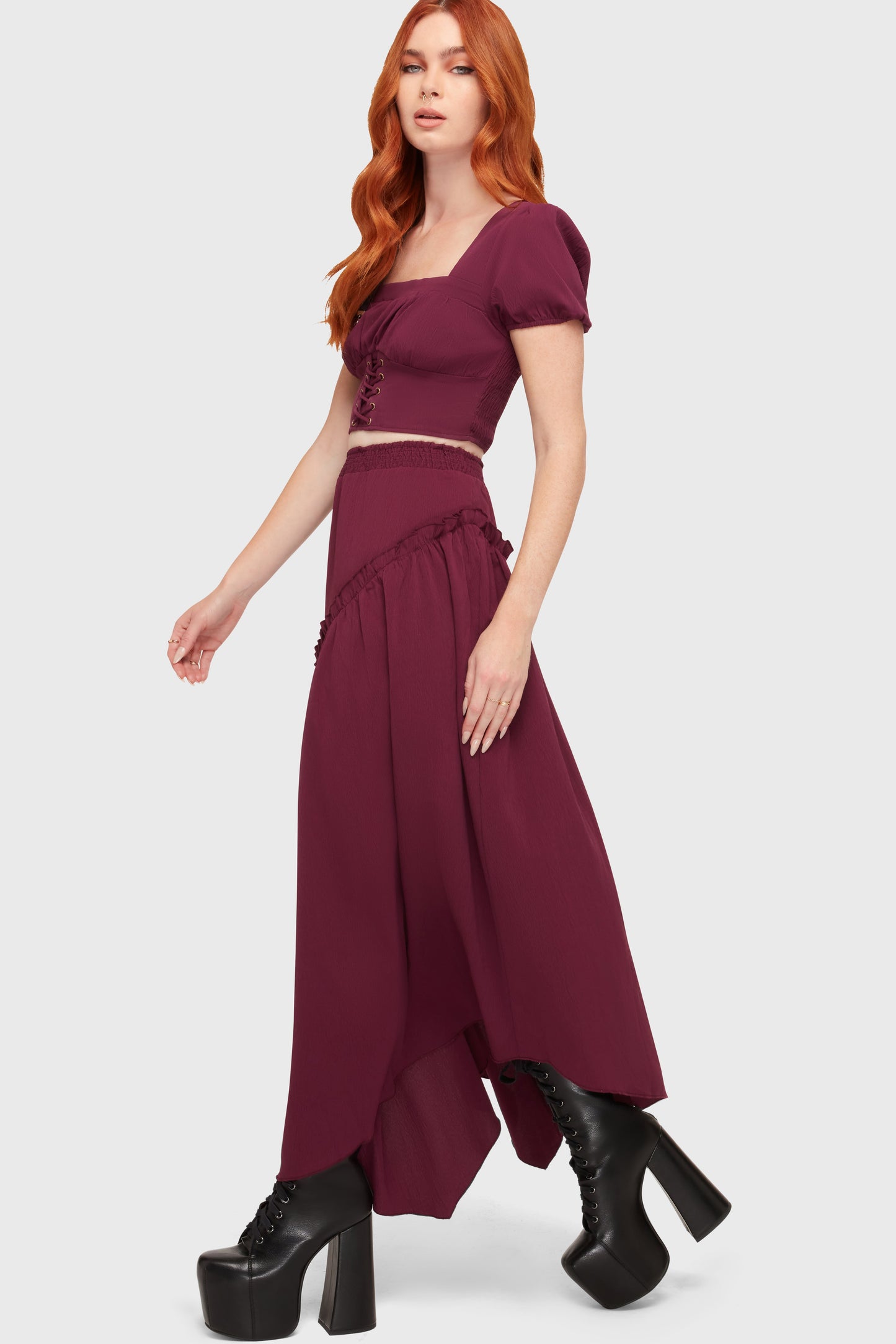 Wild Petal Maxi Skirt