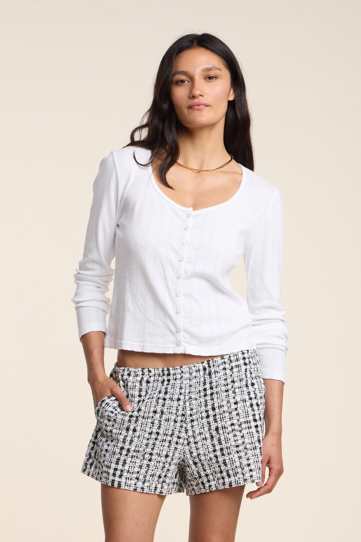 ZELDA POINTELLE CARDIGAN