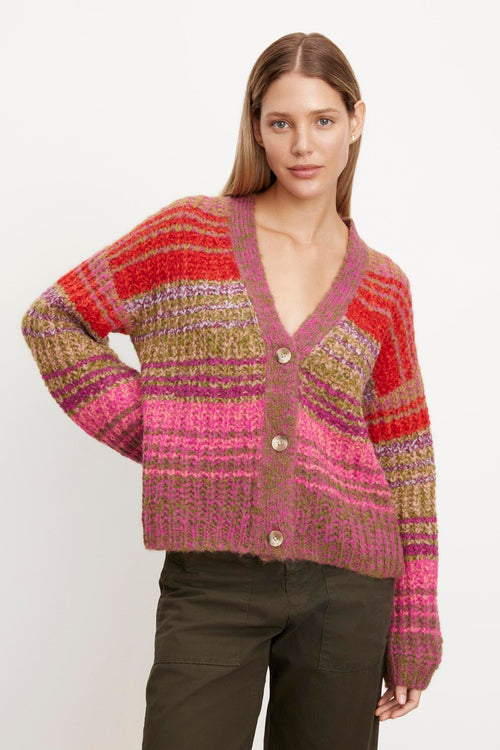 EDDIE STRIPED CARDIGAN