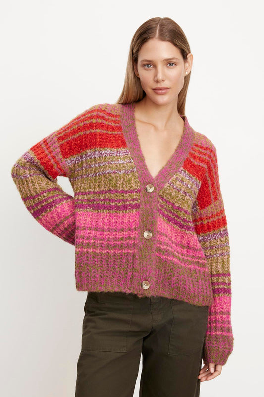EDDIE STRIPED CARDIGAN