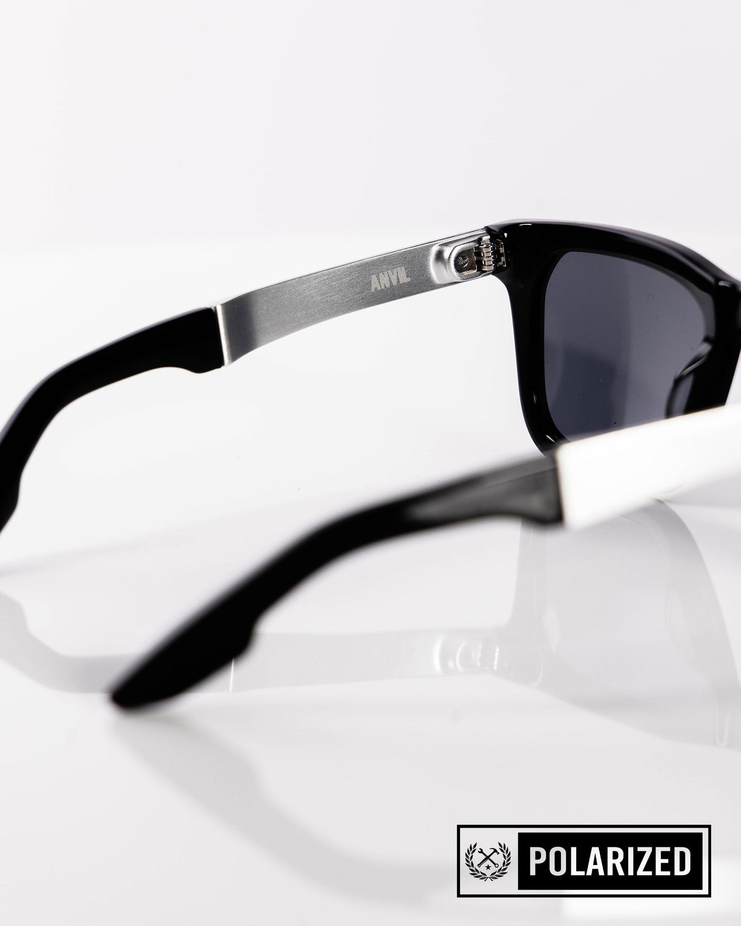 Anvil Metal Sunglasses - Black & Gray Polarized