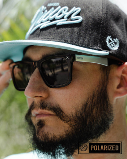 Anvil Metal Sunglasses - Black & Gray Polarized