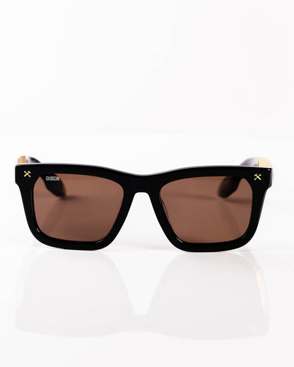 Anvil Metal Sunglasses - Brown & Bronze