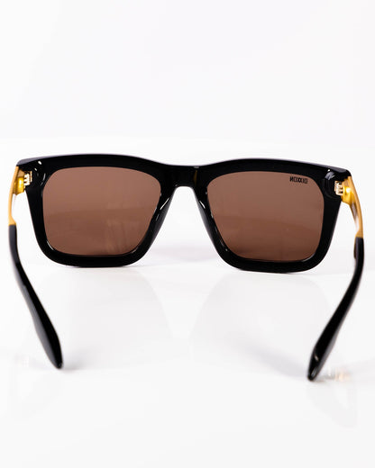 Anvil Metal Sunglasses - Brown & Bronze