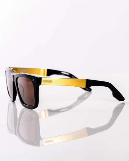 Anvil Metal Sunglasses - Brown & Bronze