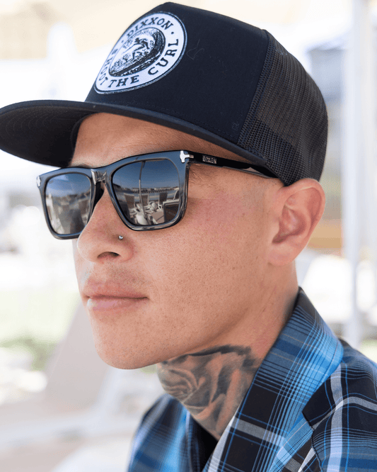 Anvil Sunglasses - Polished Black & Gray