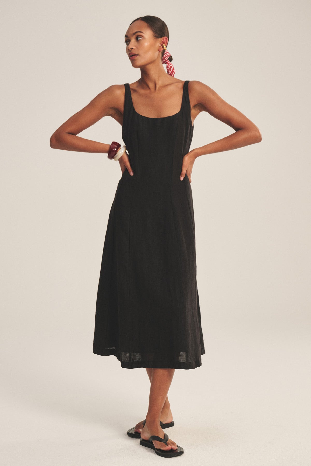 AUSTEN LINEN DRESS