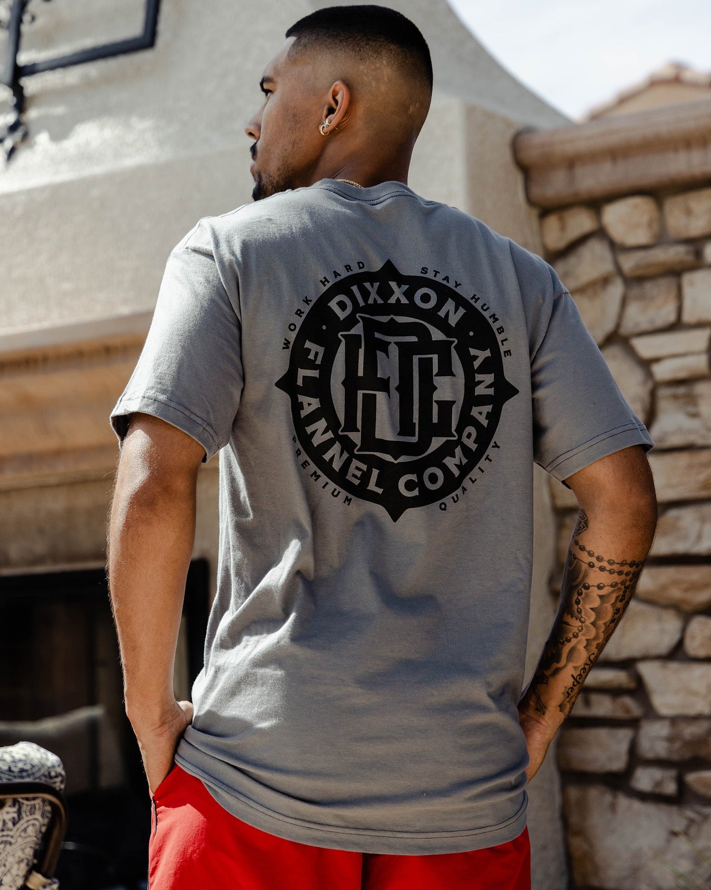Black Compass T-Shirt - Gray