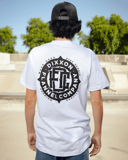 Black Compass T-Shirt - White