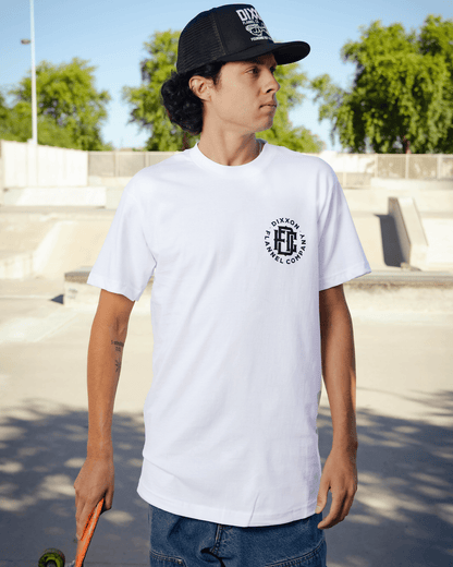 Black Compass T-Shirt - White