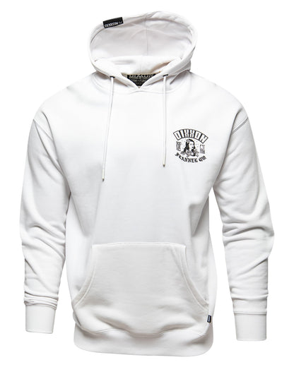 Black Maria Pullover Hoodie - White