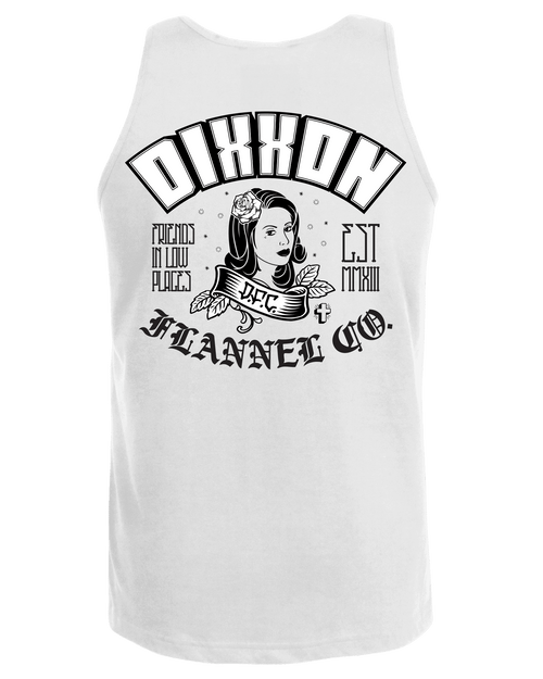 Black Maria Tank - White