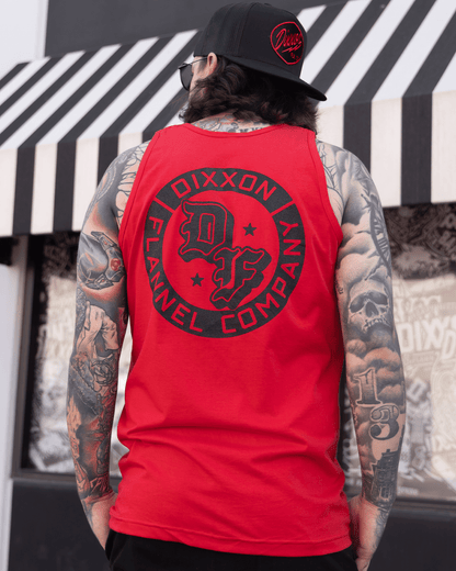 Black Stars Tank - Red