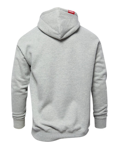 Black Stencil Pullover Hoodie - Heather Gray