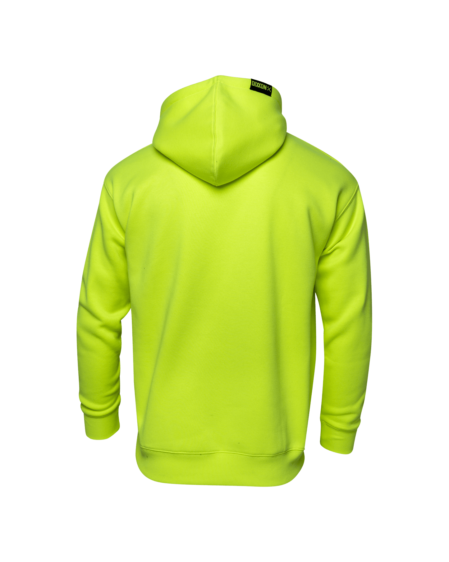 Black Streamline Pullover Hoodie - Safety Yellow