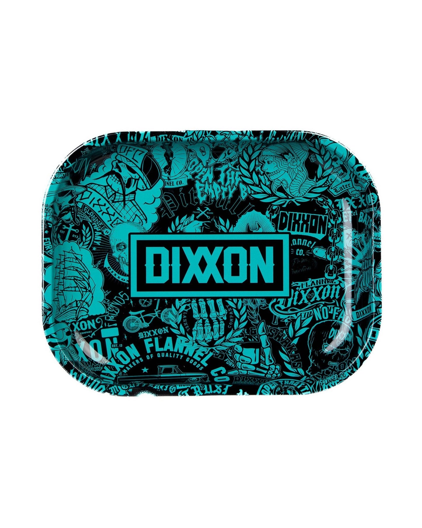 Black & Aqua Blue Weed Travel Kit