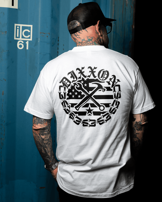 Black Unchained T-Shirt - White