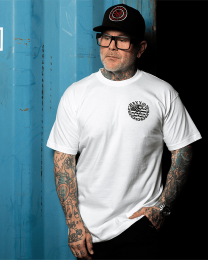 Black Unchained T-Shirt - White