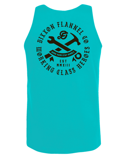 Black Working Class Badge Tank - Tiffany