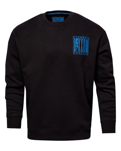 Blue Charged Crewneck Sweatshirt - Black