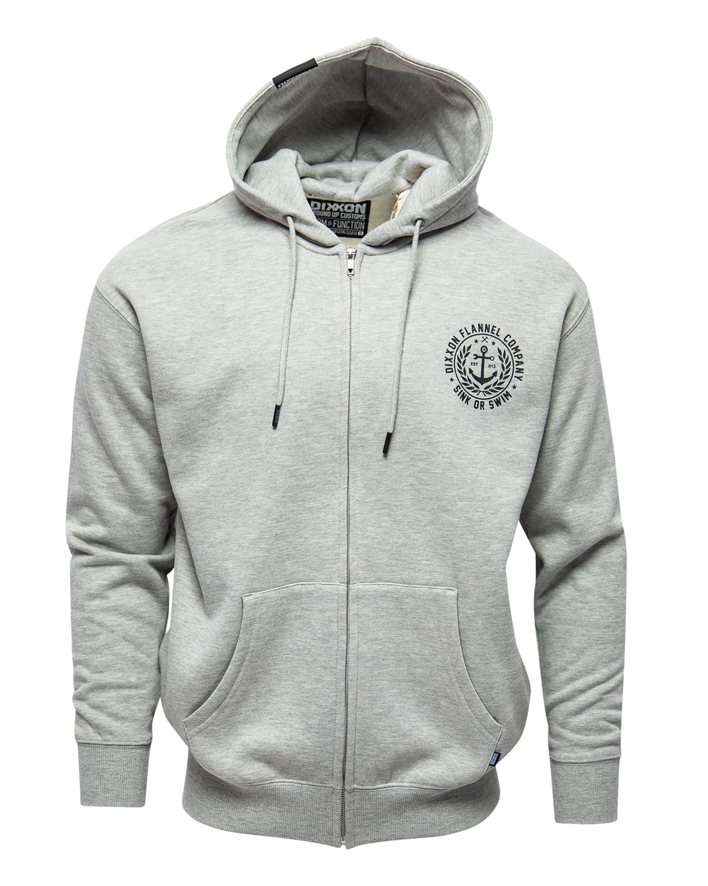 Calypso Zip Up Hoodie - Heather Gray