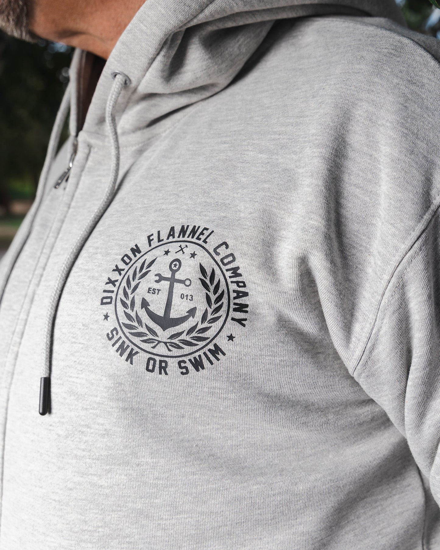 Calypso Zip Up Hoodie - Heather Gray