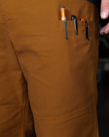 Canvas Work Pants - Camel