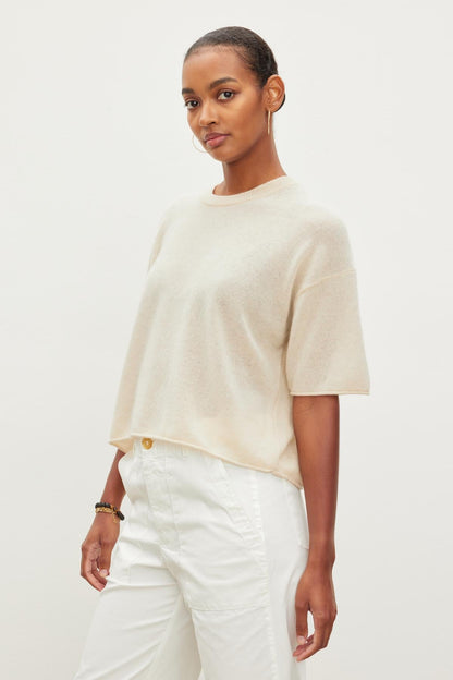 BLAKE CASHMERE CREW NECK SWEATER