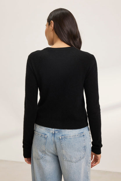 CHRICHET CASHMERE CARDIGAN