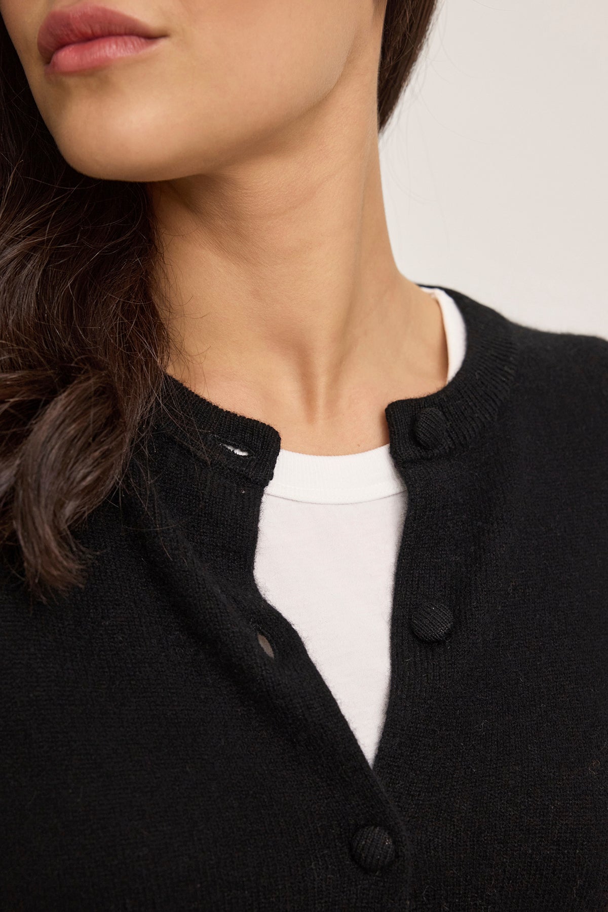 CHRICHET CASHMERE CARDIGAN