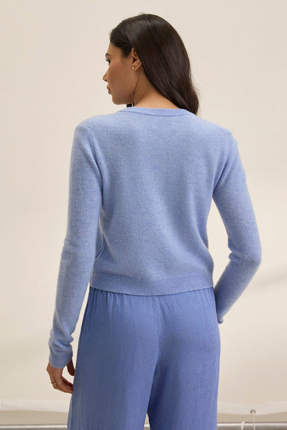 CHRICHET CASHMERE CARDIGAN