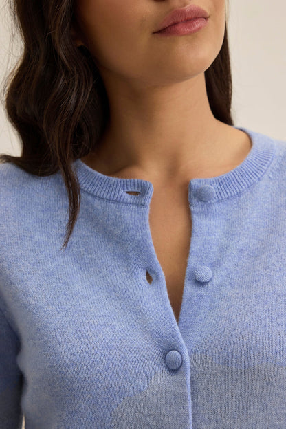 CHRICHET CASHMERE CARDIGAN