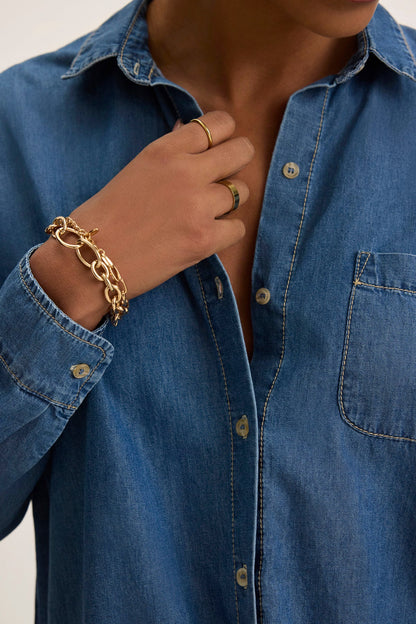 KASSA CHAMBRAY SHIRT