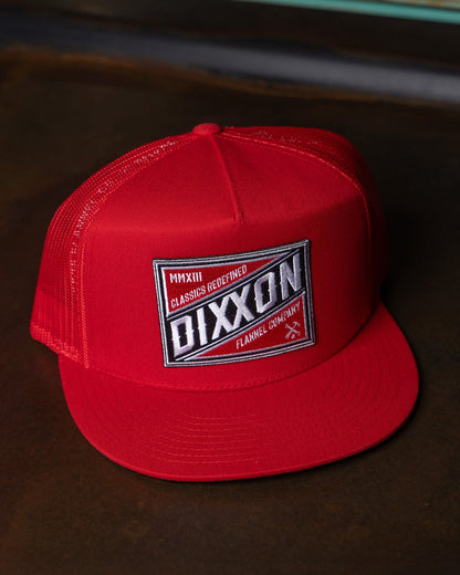 Classics Redefined Flat Bill Trucker Snapback - Red, White, & Black