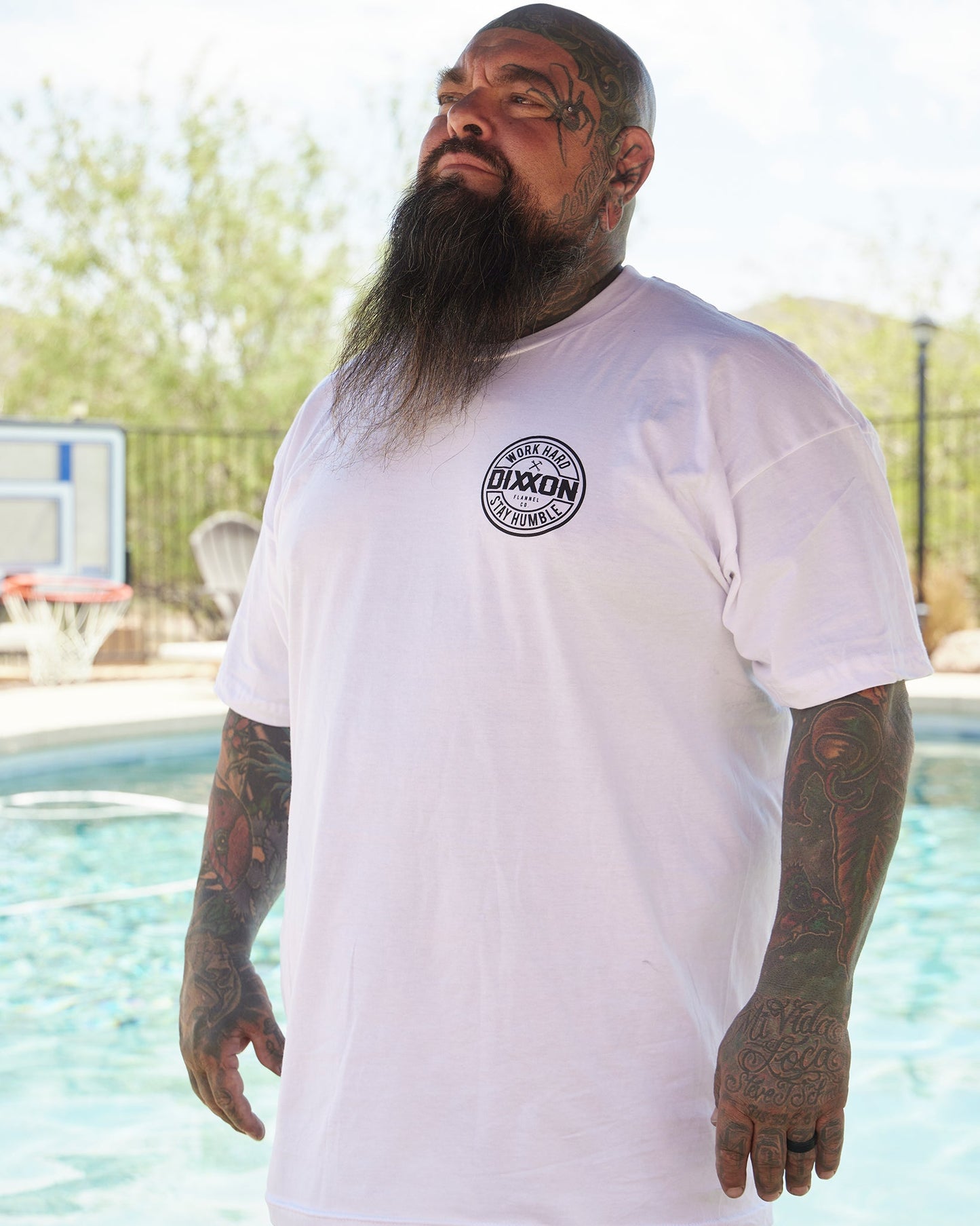 Black Corpo T-Shirt - White