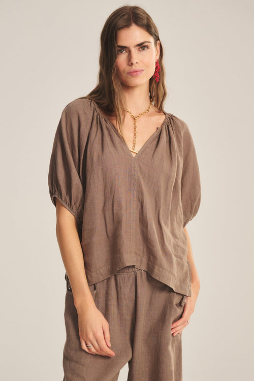 COSETTE LINEN TOP