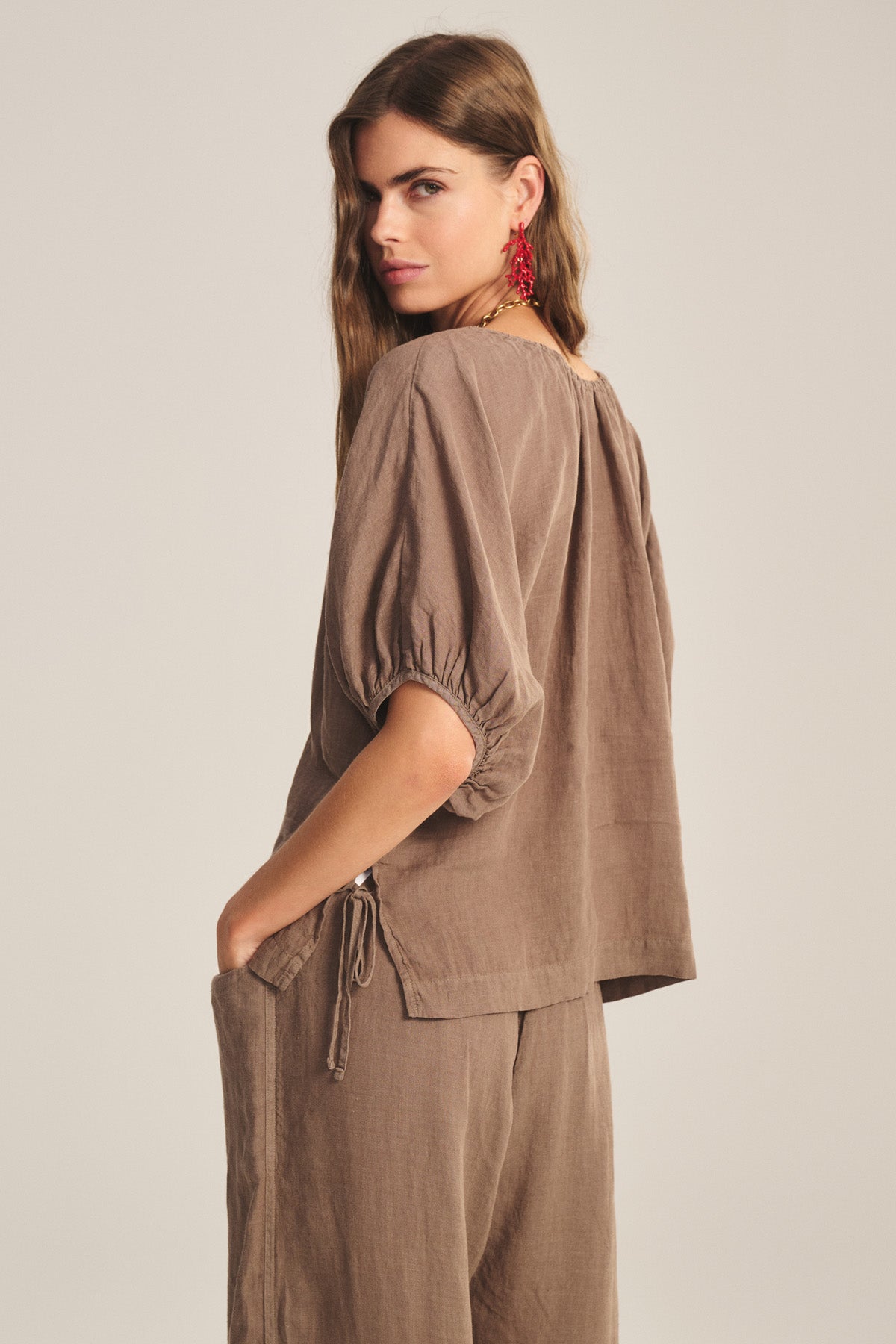 COSETTE LINEN TOP