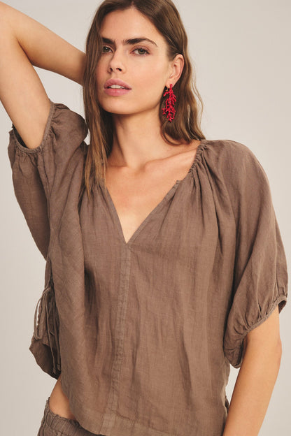 COSETTE LINEN TOP