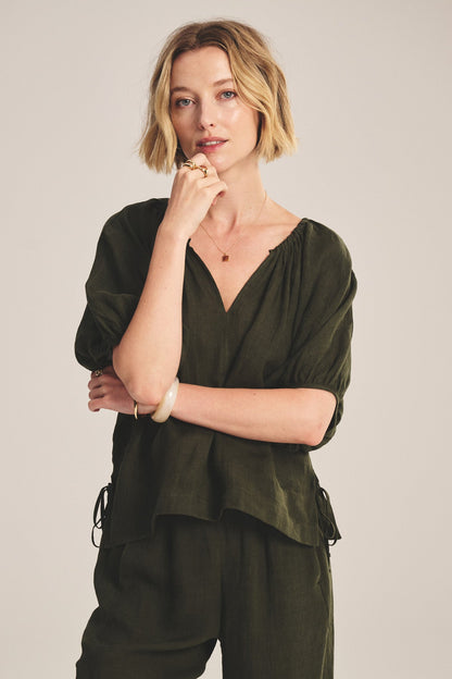 COSETTE LINEN TOP
