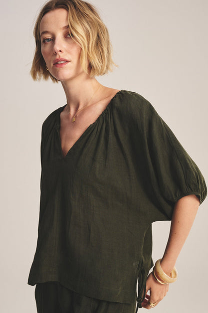 COSETTE LINEN TOP