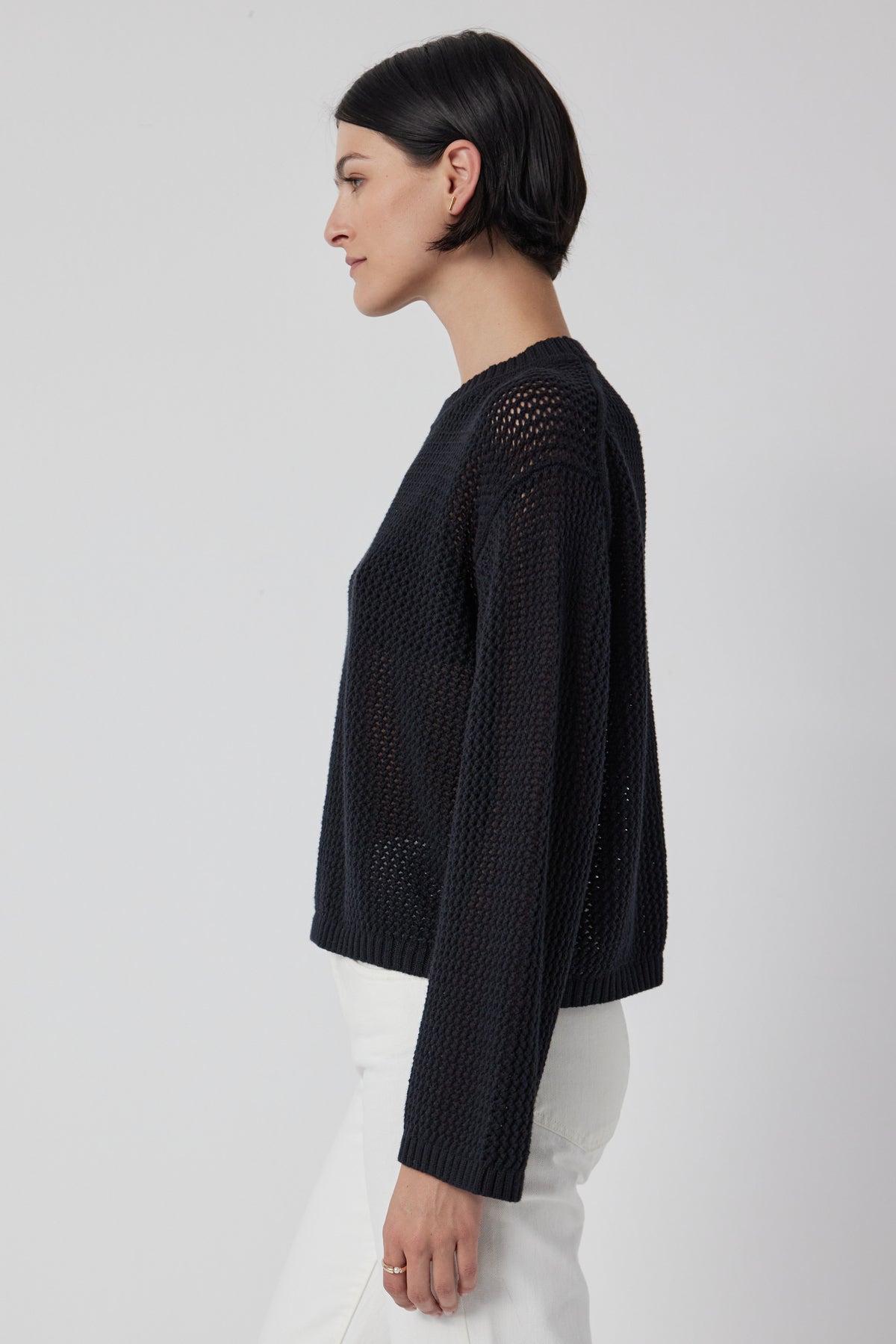 KANAN COTTON CASHMERE MESH SWEATER
