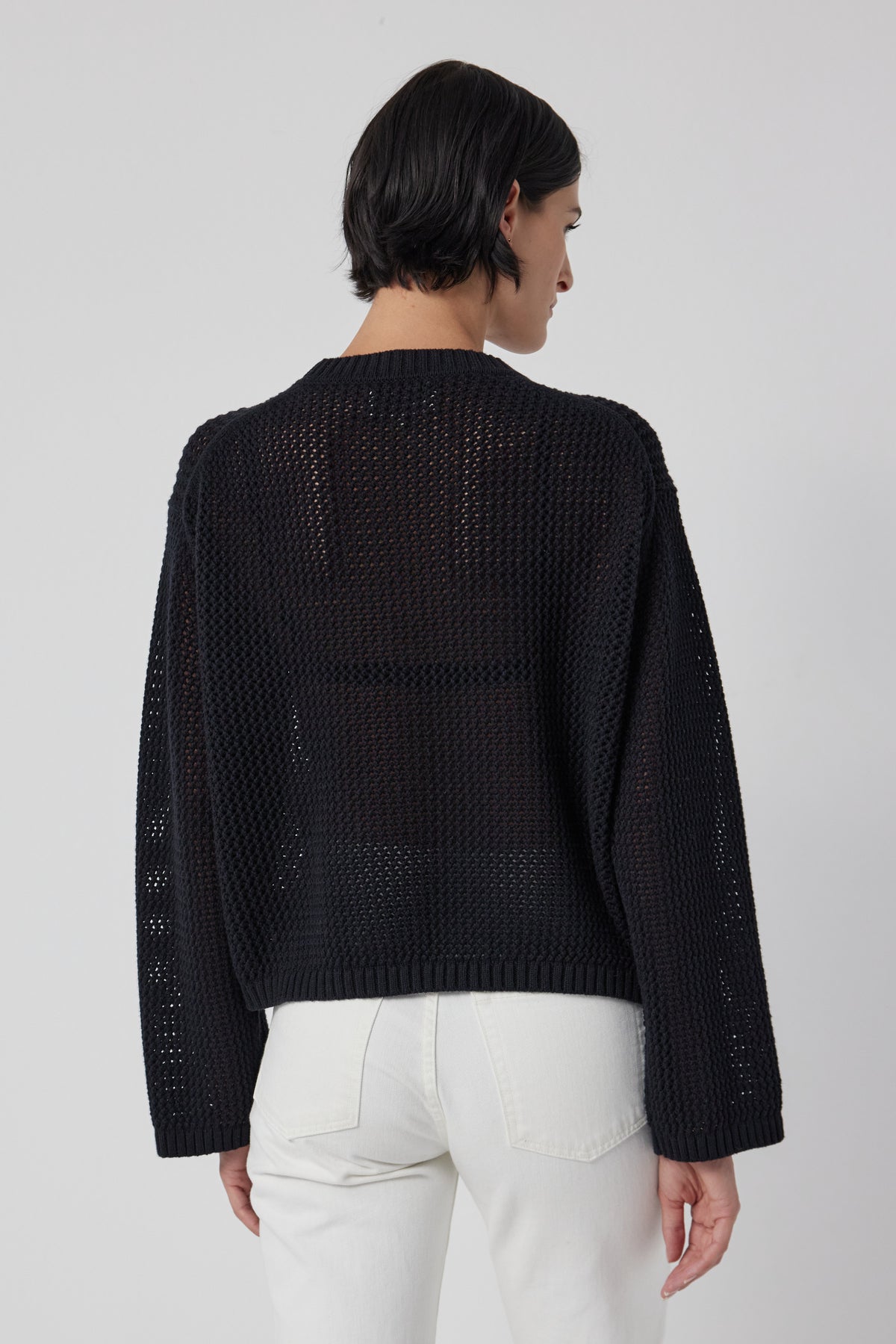 KANAN COTTON CASHMERE MESH SWEATER