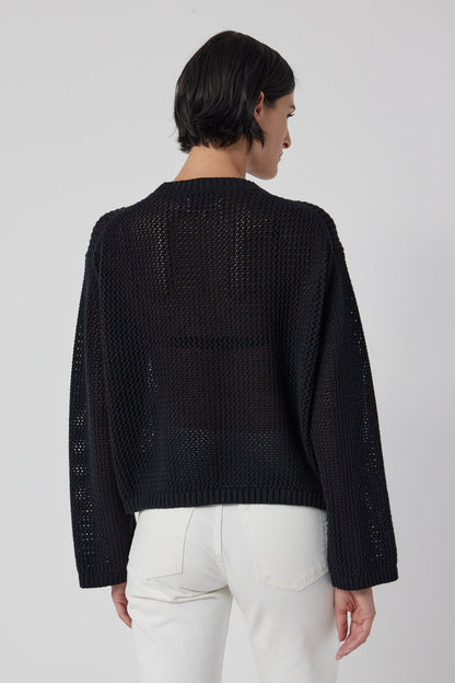 KANAN COTTON CASHMERE MESH SWEATER