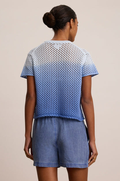 POPPY COTTON CASHMERE MESH SWEATER