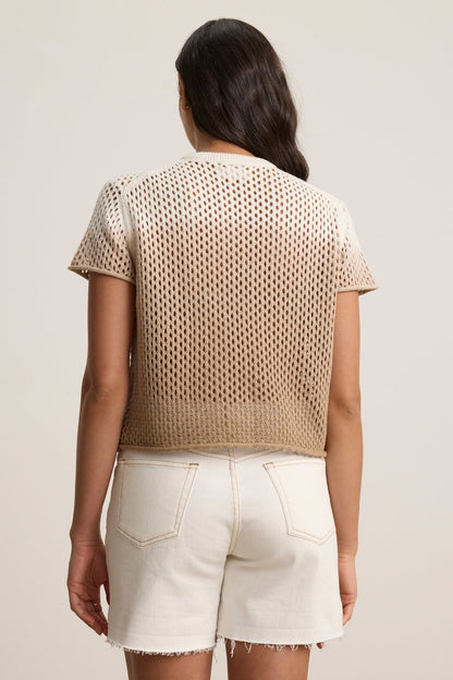 POPPY COTTON CASHMERE MESH SWEATER
