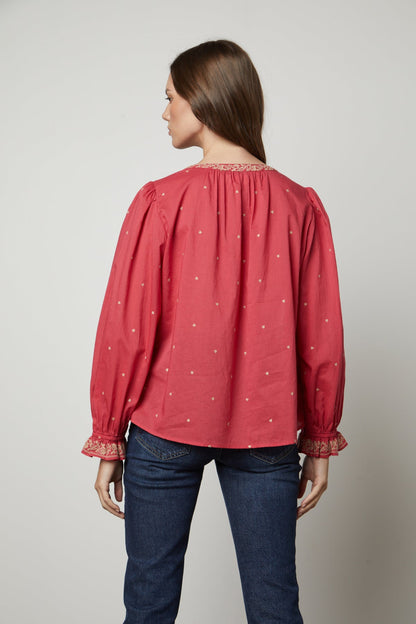 ANIA EMBROIDERED BOHO TOP